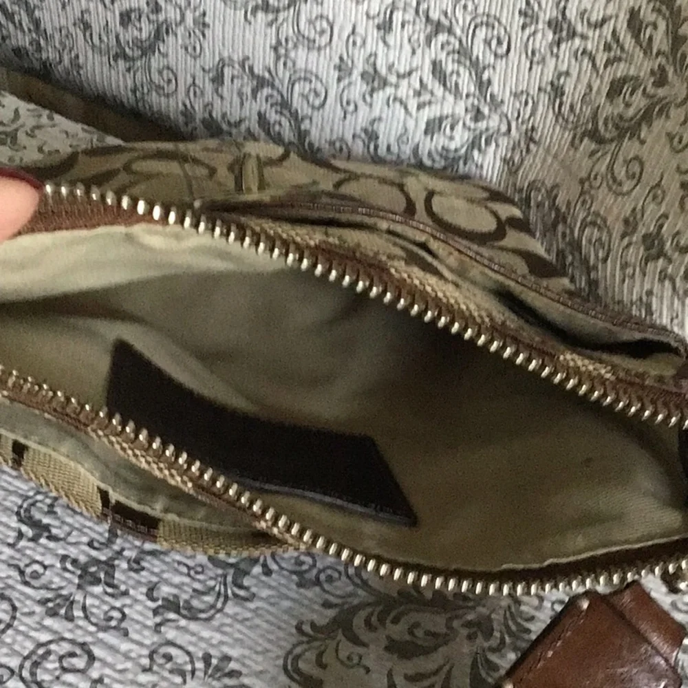Coach Brown Patterned Crossbody Bag